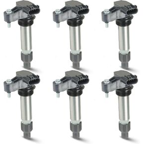6PCS Ignition Coil Pack Compatible with Buick Cadillac Suzuki Chevy GMC Pontiac Saab Saturn Suzuki Impala Limited V6 3.0L 3.2L 3.6L, Replace for UF569 D500C D597A 5C1612 E1069, Blue