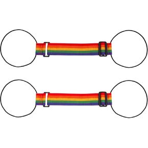 أحزمة أمتعة Zanqano 2 PCS Bungees مرنة قابلة للتعديل حزام السفر إضافة حقيبة لحقائب ، أسود