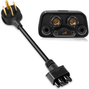 محول NEMA 14-50 لشاحن Tesla Gen 2 Mobile ، قم بتوصيل شاحن Tesla المحمول بـ 14-50 240V/250V Outlet على 32 أمبير (طول 16 ")