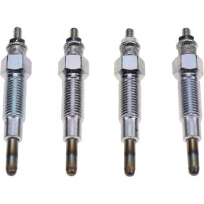 4PCS 15221-65510 15401-65510 15521-65512 Glow Plug Compatible with Bobcat 743 643 743B Kubota V1402 V1702 V1902 NH L454 L455 L553 L555 Kubota L1501 L175 L1801 L185 L185DT M4000 M4050 M4500
