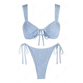 بدلات السباحة الخيالية للنساء 2025 مقطعة التعادل المليئة الأمامية Cheeky Bikini مجموعات مفتوحة الظهر