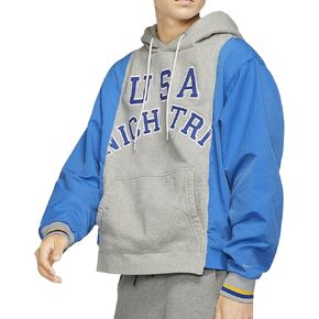 Nike ISPA Men’s Hoodie Heavy Pullover Jacket (X-Large, x_l) Grey/Blue