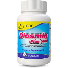 Diosmin Plus 500, Circulatory System Support (60 Capsules/Pack of 1)