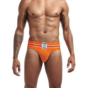 JOCKMAIL Ultra-wide Belt Sexy Men Underwear Jockstrap Briefs Men G String Thongs