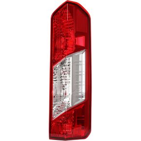 KUAFU Passenger Side Tail Light Compatible with 2015-2022 Ford Transit 150 250 350 350HD Replacement for CK4Z13404A FO2801242 Taillight Rear Brake Tail Lamp Assembly Plastic (Red Lens+Clear Lens)
