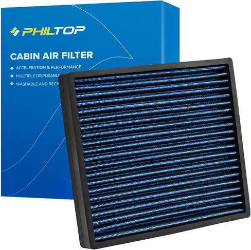 PHILTOP Cabin Air Filter, Pack of 2 Replacement for CF10285 CP285 4Runner Camry Corolla Tundra Highlander Avalon Prius IS250, Premium Cabin Filter with Activated Carbon Filter Up Dust Pollen Odor in Saudi Arabia