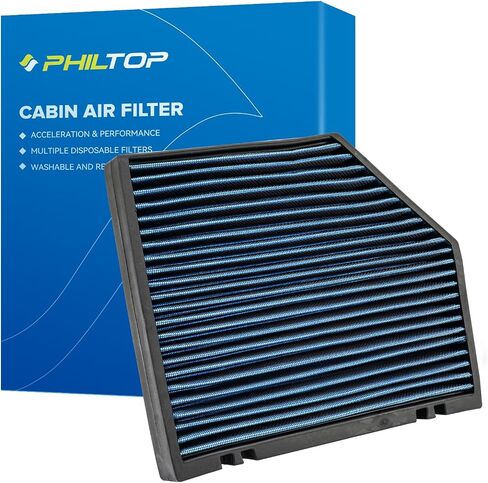 PHILTOP Cabin Air Filter, Pack of 2 Replacement for CF10285 CP285 4Runner Camry Corolla Tundra Highlander Avalon Prius IS250, Premium Cabin Filter with Activated Carbon Filter Up Dust Pollen Odor in Saudi Arabia