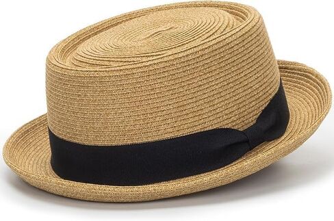 قبعة فطيرة لحم الخنزير الصيفية للرجال - قبعات شمس الصيف مع حزام Bowknot (الحجم: S -M) in Kuwait