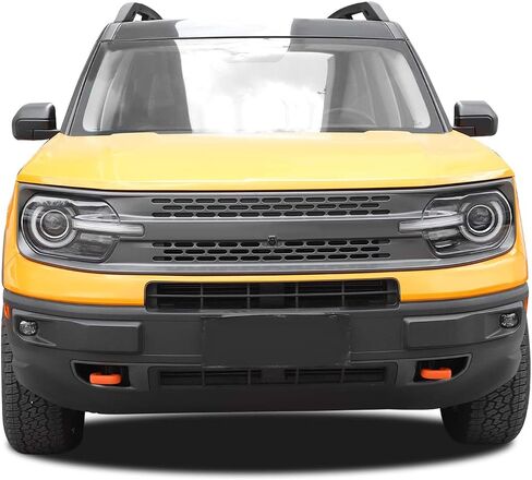 Linskip Tow Hook Covering For Ford Bronco Sport 2021 2022 2023 2024 ، حماة الأكمام المطاطية الخطاف الأمامية لبرونكو سبورت (برتقالي) in Kuwait