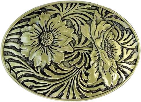 Engraved Flower Floral Belt Buckle for Men Women Western Cowboy Belt Buckle Cowgirl in Saudi Arabia