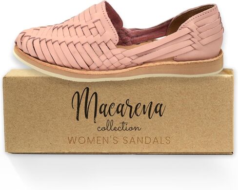 Macarena Collection Womens Shoes Leather Sandals for Women | Huarache Handmade Mexican Sandals Women | Comfortable & Stylish Womens Sandals 813 Style in Saudi Arabia