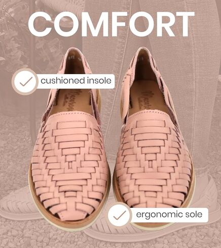 Macarena Collection Womens Shoes Leather Sandals for Women | Huarache Handmade Mexican Sandals Women | Comfortable & Stylish Womens Sandals 813 Style in Saudi Arabia