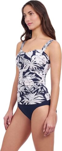 الملف الشخصي من قبل Gottex Malaya للنساء المداري للطباعة المطبوعة Tankini مع كوب D مدمج مع بدلة الاستحمام في الرغوة تحت الأركان in Saudi Arabia