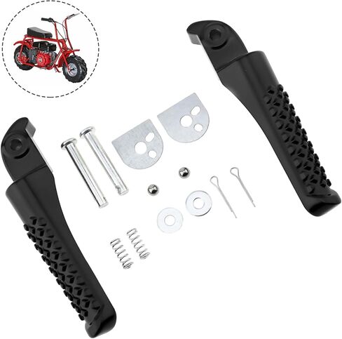 طقم دواسة Foolsports PowerSports ، سبيكة الألومنيوم أوتاد قدم الدراجة الصغيرة مناسبة لكولمان CT200U Trail 200 CT200U-EX BT200X CT100U CC100X 97CC 100CC 3.0HP 196CC 200CC 6.5HP (RED) in Kuwait