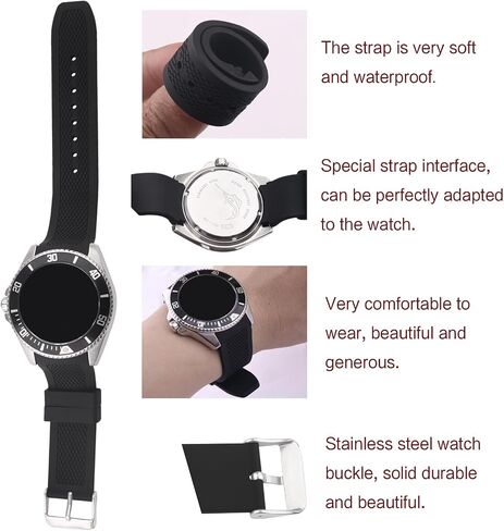 راتنج ساعة فرقة متوافقة مع Casio MDV106-1AV 200 M WR MTP-VD01 22mm استبدال حزام للرجال والنساء watchband in Kuwait