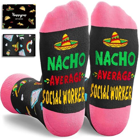 HAPPYPOP 2025 Teacher Appreciation Gifts Ideas - Principal Social Worker Cheer Leader Driver Socks for Women Men in Kuwait