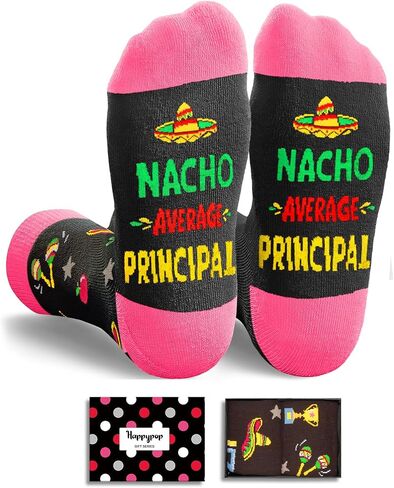 HAPPYPOP 2025 Teacher Appreciation Gifts Ideas - Principal Social Worker Cheer Leader Driver Socks for Women Men in Kuwait