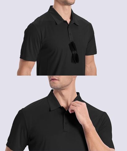 ZITY Mens Polo Shirts Short Sleeve Performance Moisture Wicking Work Golf Shirt in Saudi Arabia