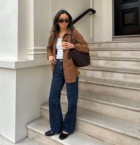 VOIKERDR Faux Suede Shackets for Women Long Sleeve Button Up Shirt Women with Pockets Spring Outfits for Women 2025 in Saudi Arabia