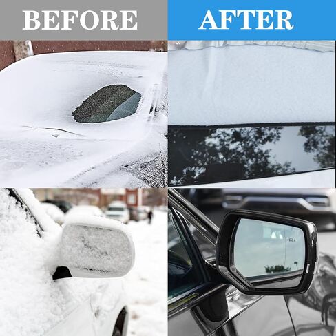 Bilisin Half Car Cover for Sedan, Waterproof Windshield Cover for Ice and Snow with Reflective Stripes Heavy Duty Outdoor Sunroof Cover All Weather Universal Fit for Most Sedan Cars in Saudi Arabia