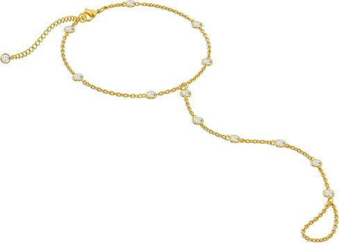 أساور للنساء سلسلة يدوية الذهب الذهب/الفضة لطيف المجوهرات المزينة بالخرز in Kuwait