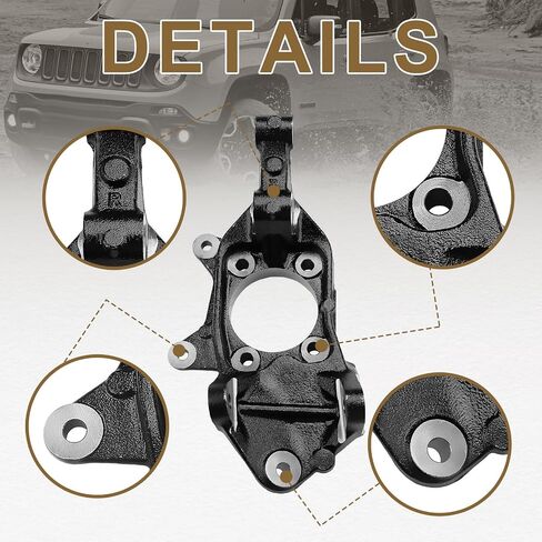 Steering Knuckle Fit for Jeep Compass 2017-2022 / Jeep Renegade 2015-2022 / Fiat 500X 2016-2022 Rear Right Passenger Side # 68246619AA in Saudi Arabia