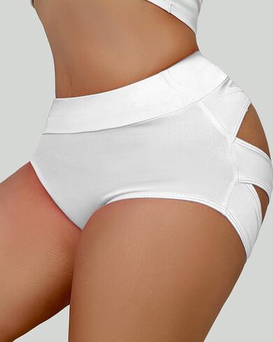 Women's Sexy High Waisted Booty Shorts - Stretchy Yoga & Pole Dance Shorts for Twerking, Gym, Rave | Butt-Lifting in Kuwait