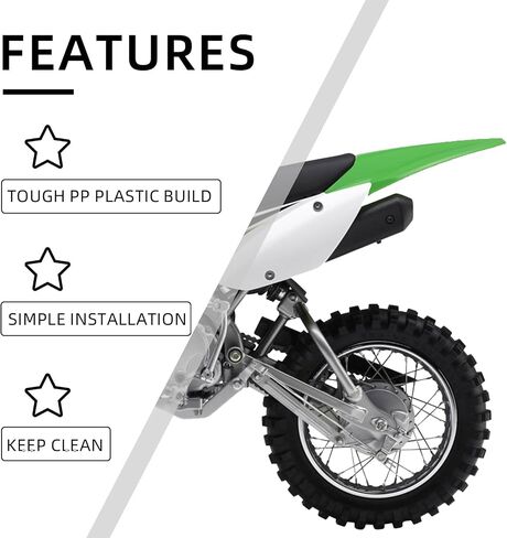 Motorcycle Rear Fender for KLX110,Rear Seat Mudguard Mud Guard for KLX 110 2010-2025/KLX110L 2010-2024 in Saudi Arabia