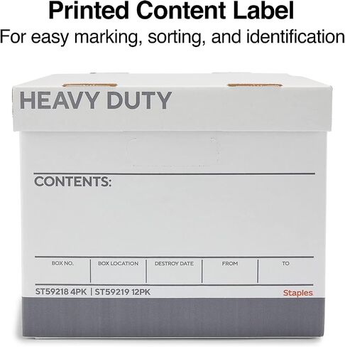 Staples 690748 Recycled Corrugated Bxes Medium-Duty Letter Size White/Gray 12/Ct in Saudi Arabia
