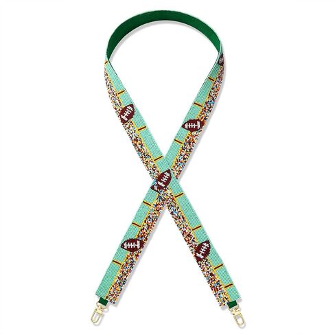 Game Day Purse Straps Replacement Crossbody Wide Shoulder Straps Beaded Tiger Purse Straps Handbag Strap Replacement Belts for Women Purse Bag Handbag (Style B) in Saudi Arabia