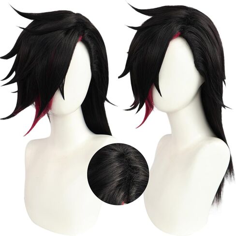 Jinx Arcane Cosplay Outfit Wig Anime Game Accessories Three styles of Jinx wigs and Cap Outfits Halloween Party Role Play Suit for Women (Style 3（120CM）,ONE SIZE) in Saudi Arabia