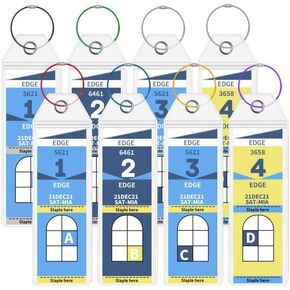 Celebrity Cruise Luggage Tag Holders, 8 Pack Waterpoof Clear Cruise Luggage Tag Holder for Royal Caribbean & Celebrity Cruise Ships Essentials Must Haves 2025-2026 (8 Pcs with 7 Colors)