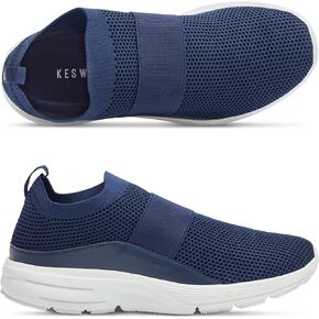 Keswi Athletic Slip on Shoe مع عروض قابلة للإزالة-مقاومة للانزلاق ، أحذية صديقة للبيئة-أحذية عمل ، أحذية ممرضة