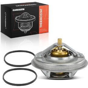 A-Premium Engine Toolant Thermostat مع ختم متوافق مع فولكس واجن جيتا 2005-2018 ، Passat 2012-2018 ، Golf 2010-2014 ، Beetle 2006-2010 2012-2019 ، Rabbit 2006-2009 ، 2.5L