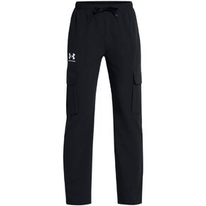 Under Armor 1386702-1-yxl UA B Icon المنسوجة بانت أسود yxl