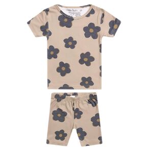 2 Piece Short Sleeve Pajamas "Gemma in Tan" by Copper Pearl