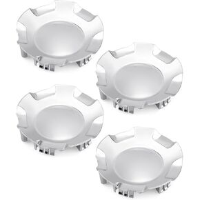 4PCS Polished Aluminum Cover Wheel Center Caps Hubcap Cover Fit for Chevrolet Silverado Avalanche 2007-2013, Fit for Suburban Tahoe 2007-2014 Replace 9596007 9595152