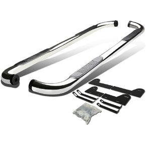 DNA Motoring Stepb-3-020-SS Stainless Steel 3 "Side Nerf Bar Bar