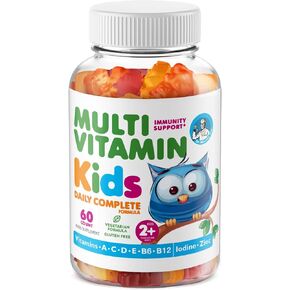 دكتور. Moritz Kids Multivitamin Gummies - مع الأطفال فيتامينات A C D E B6 B12 الزنك والمزيد - الدعم اليومي الكامل - النباتية وغير المعدلة وراثيا ، 2 عبوة (120 عدد)