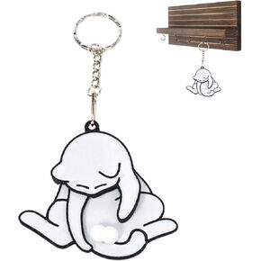 Mischief Cat Keychain – Interactive Keyring with Pullable Head and Paw Movement – Hilarious Gift for Cat Lovers