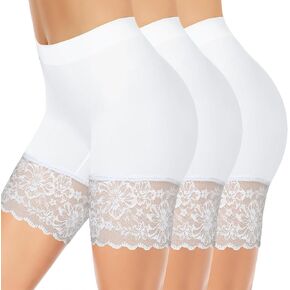 2 Pack Slip Shorts for Women Under Dresses, Seamless Anti Chafing Shorts Summer (B-2pcs Nude-Short, Small)