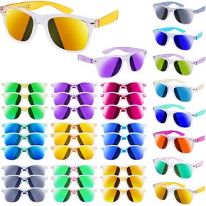 32 Pack Sunglasse Bulk for Party Favors ، نظارات Neon Sun مع حماية UV400 ، هدية رائعة لحفلة البلياردو والشاطئ ، عيد ميلاد ، حشو حقيبة Goody ، لوازم الحفلات الخارجية للطفل في سن المراهقة البالغة