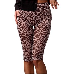 نساء y2k leopard طباعة طماق الشبكة الشباك مثيرة leghings cheetah capri pant