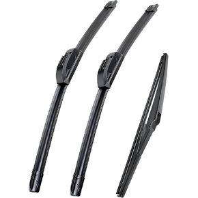 بديل لـ Jeep Cherokee 2014-2020 Silent Wipers - Fioslpins الأمامية والخلفية الزجاج الأمامي 26 "/18" +14 "مجموعة شفرة كاملة (3 عبوة)
