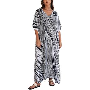 Plus Size Kaftan Dress for Women Caftan Bathing Swim Cover Up Boho Beach Dress Lightweight Loungewear
