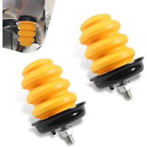 2 PCS CAR CAR BEAR AXLE PUMPER ، كتلة مطاطية استبدال العازلة مع NUT ، OEM 15712438 أجزاء التعديل ، متوافقة مع شيفروليه كاديلاك شيفروليه GMC Silverado 1500 2500 3500 (أصفر)