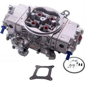 Double Pumper Carburetor, Square Bore, High Performance Racing Carb with Downleg Booster, Holley 4150 Style Replacement For Quick Fuel Brawler Race Series 650CFM BR-67199 (A4150-650)