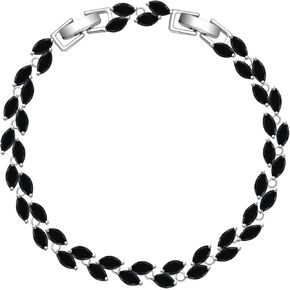 GZWHD 7+1 inch Tennis Bracelet for Women Girls Bride Bridesmaid Wedding Party Prom Bracelet Set Gift for Mother Sister Daughter Friend Wife