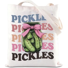 ENSIANTH Pickle Tote Bag Cucumber pickle Gift Pickle Lover Gift Vegetables Lover Gift Coquette Pickles Shoulder Bag