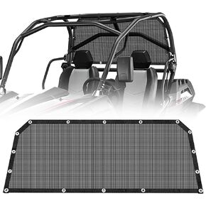 Rear Window Net for 2020-2025 UTV Compatible with RZR PRO XP 4, Pro R, Turbo R, Soft Mesh Windshield Shield, Airflow Protection Against Dust and Debris,Durable PVC Material